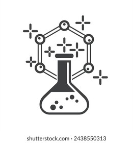 Illustration der synthetischen, synthetischen Ikone, Vektor-Kunst.