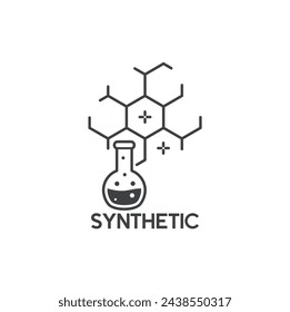 illustration of synthetic, synthetic icon, vector art.