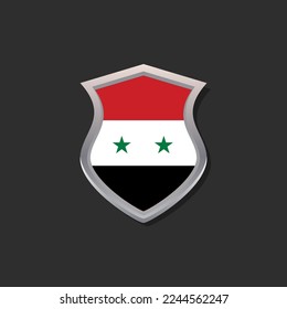 Illustration of Syria flag Template