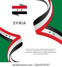 Illustration of Syria flag Template