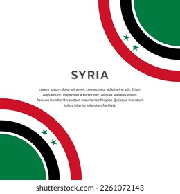 Illustration of Syria flag Template