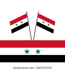 Ilustración de la plantilla de bandera siria