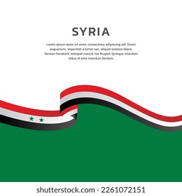 Illustration of Syria flag Template