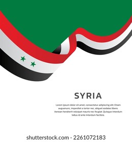 Illustration of Syria flag Template
