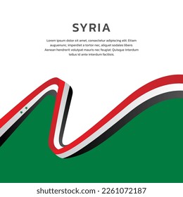 Illustration of Syria flag Template