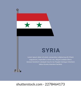 Illustration of Syria flag Template