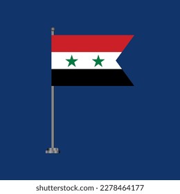 Illustration of Syria flag Template