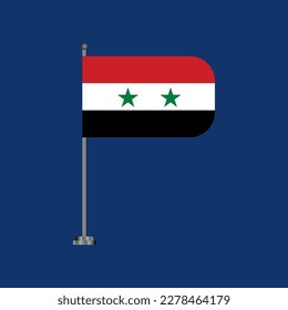 Illustration of Syria flag Template
