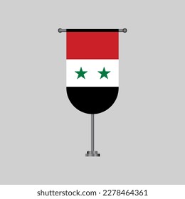 Illustration of Syria flag Template