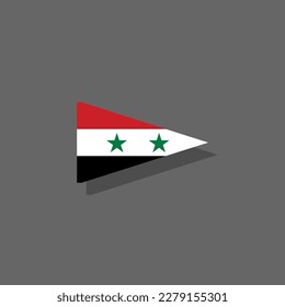 Illustration of Syria flag Template