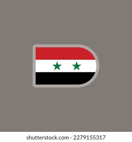 Illustration of Syria flag Template