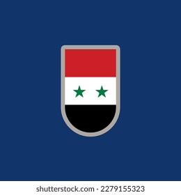 Illustration of Syria flag Template