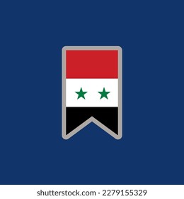 Illustration of Syria flag Template