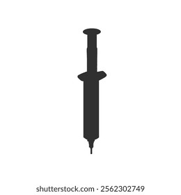 illustration of syringe icon without background