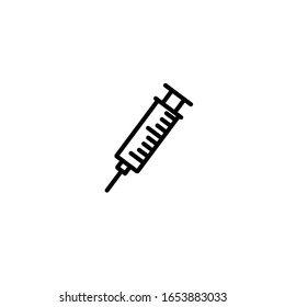 Illustration syringe pump plastic icon vector design graphic
