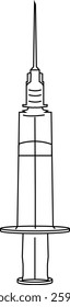 The Illustration of Syringes and Needle