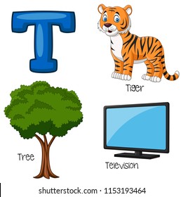 Illustration of T alphabet