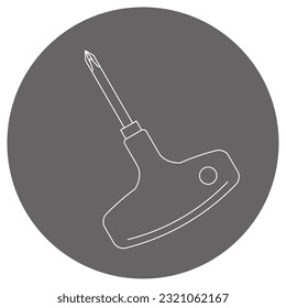 It is an illustration of T type handle driver.