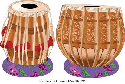 Illustration of Tabla Vector design