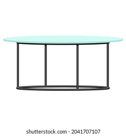 Ilustración de la mesa. Creación de objetos interiores y diseño residencial.
