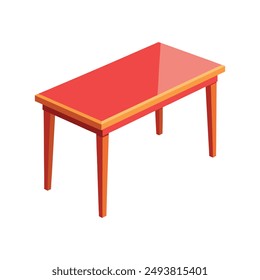 illustration of table isolated on white