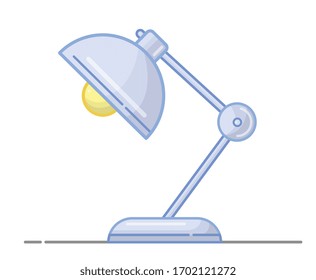 ILLUSTRATION OF TABLE LUMINAIRE IN BLUE COLOR