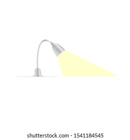 illustration of table office desktop lighting lamp isolated