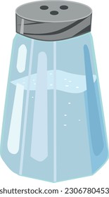 Illustration table salt shaker dressing