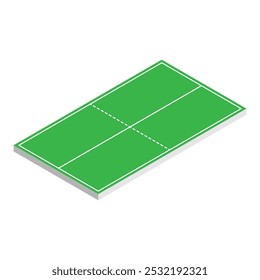 The Illustration of Table Tennis Field 3D