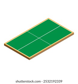 The Illustration of Table Tennis Field 3D