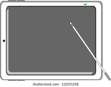 illustration of tablet computer
