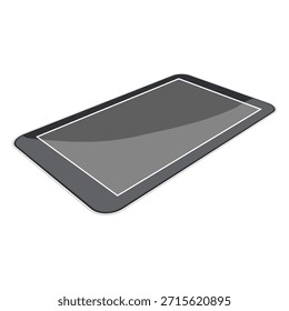 Illustration of a tablet device with a dark screen