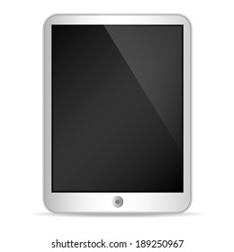 Illustration of tablet on white 