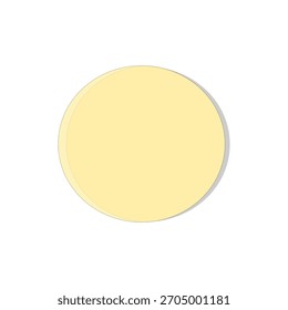 Ilustração de um comprimido sobre um fundo branco. Remédio farmacêutico para cuidados de saúde e tratamento.