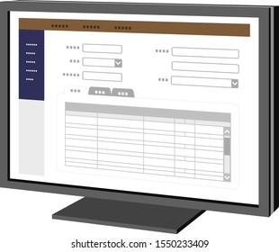 An illustration of the tabulation screen often seen in presentations