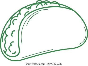 Illustration of a Taco line icon