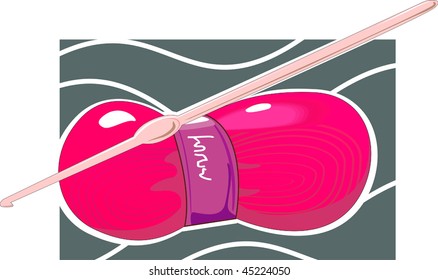 Illustration of tag and needle	