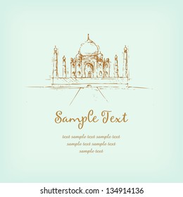 Illustration of Taj Mahal