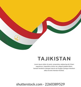 Illustration of Tajikistan flag Template
