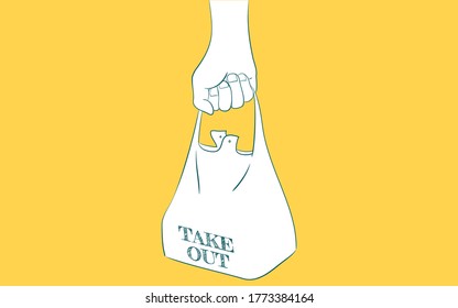 Illustration Of Takeout, Buying A Bento And Bringing It Home
Vector Illustration