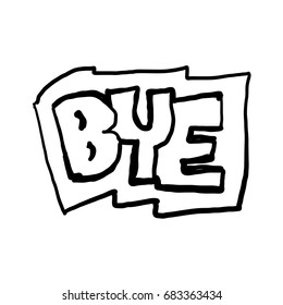 Illustration of Talk Bubble Doodle for Graphic Elements, Poster, Logo, & Others