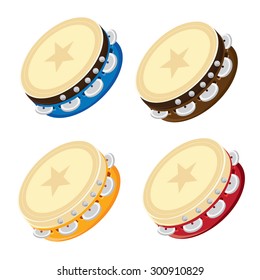 illustration. Tambourine