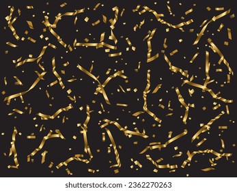 Illustration of tape and confetti