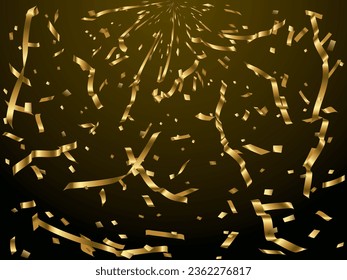 Illustration of tape and confetti
