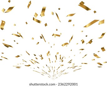 Illustration of tape and confetti