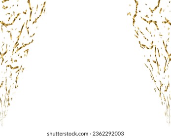 Illustration of tape and confetti
