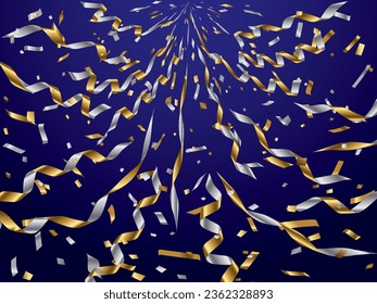 Illustration of tape and confetti