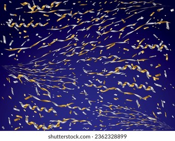 Illustration of tape and confetti