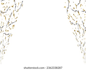 Illustration of tape and confetti