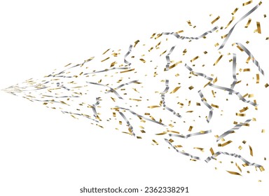 Illustration of tape and confetti